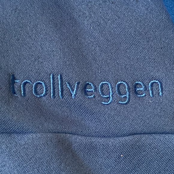 Norrona Trollveggan Power Stretch Pro Zip Hood Jacket Size L Two Tone Blue EUC - Picture 11 of 14